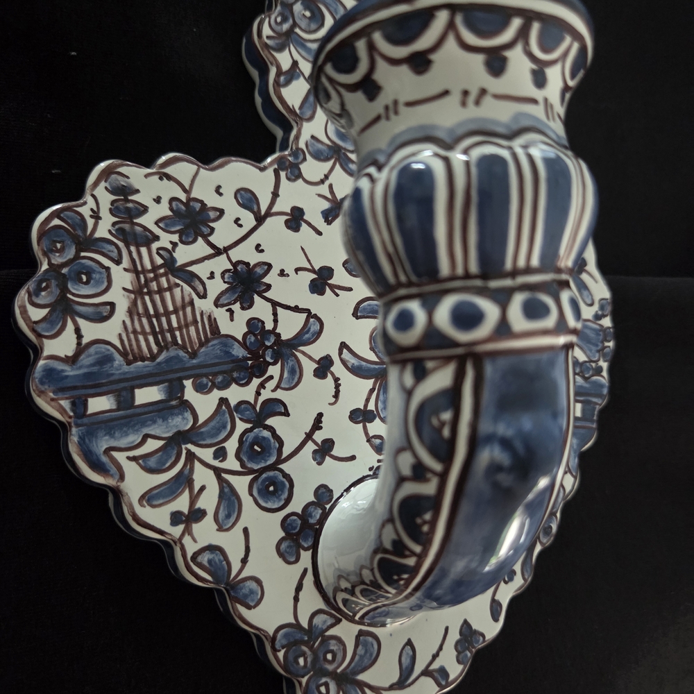 Elegant Blue and White Ceramic Wall Art